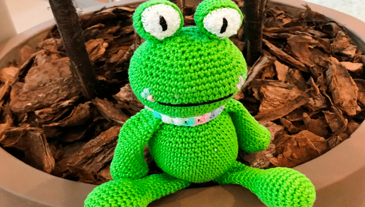 Sapo de Crochê Lindo Para Decorar e Brincar Passo a Passo