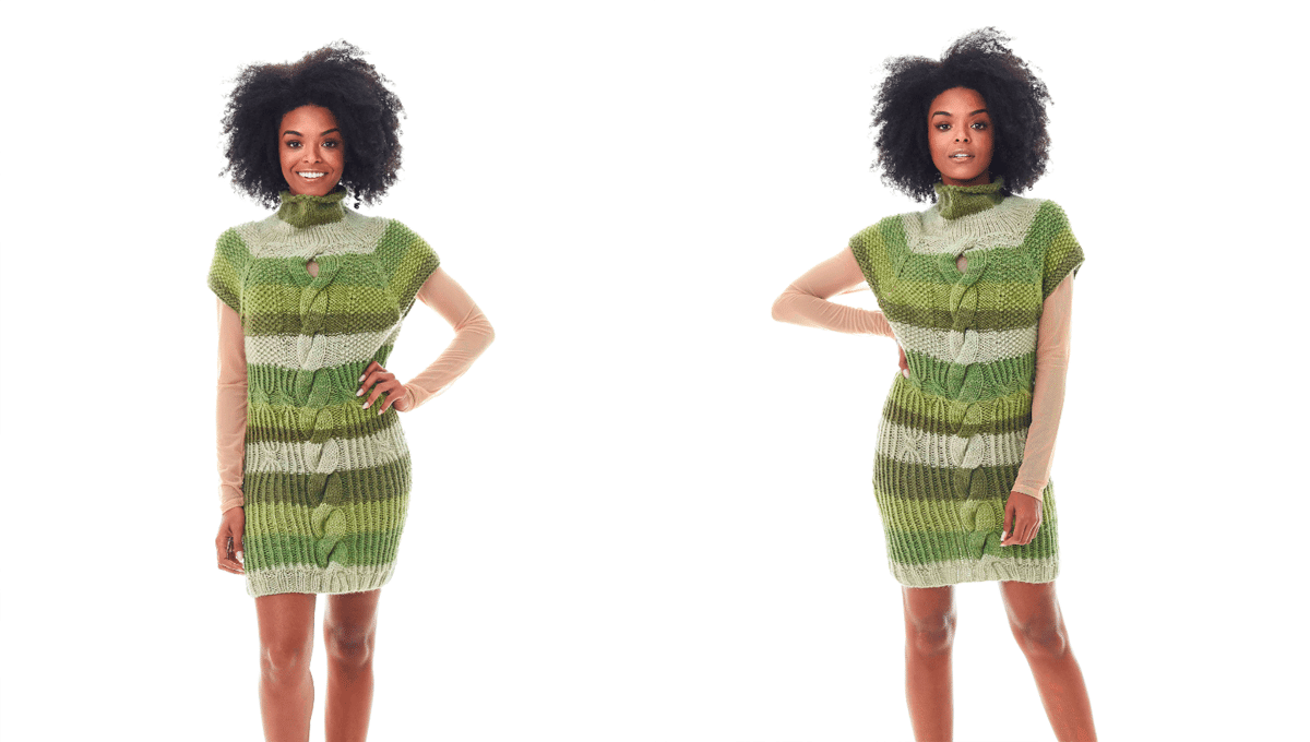 Vestido em Tricô Colorpull