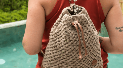 Mochila de Crochê Ecosoft