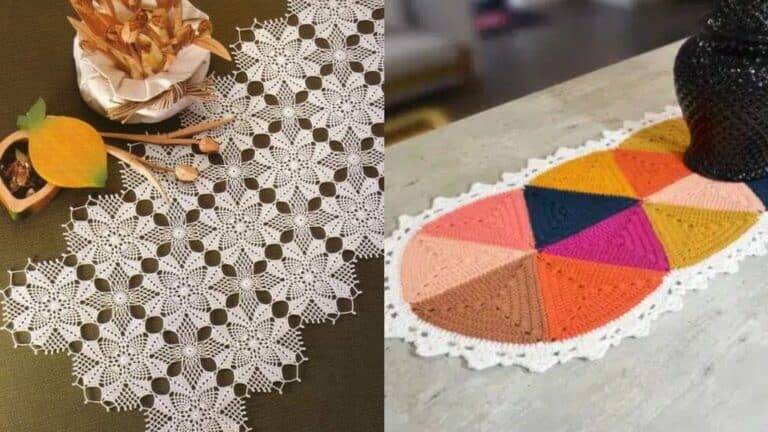 15 Trilhos de Mesa em Crochê com Gráficos: Lindas Ideias para Seu Lar
