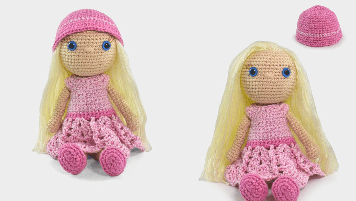 Boneca de Crochê Sophie Brinquedo Fofíssimo Passo a Passo