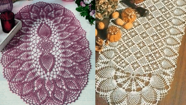 Trilhos de Mesa em Crochê
