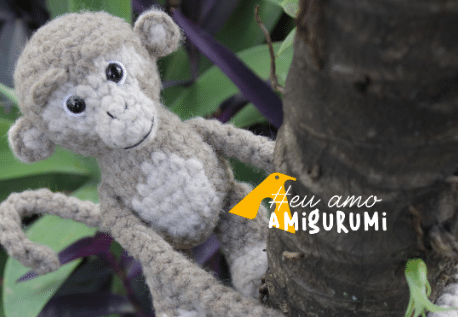 Amigurumi Macaquinho em crochê
