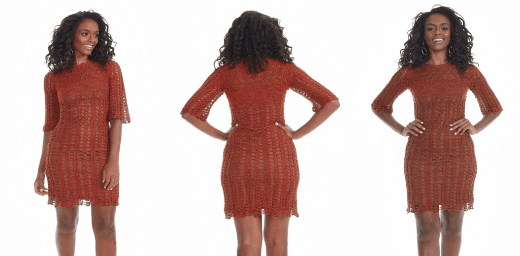 Vestido de Crochê Havana Passo a Passo Com gráficos