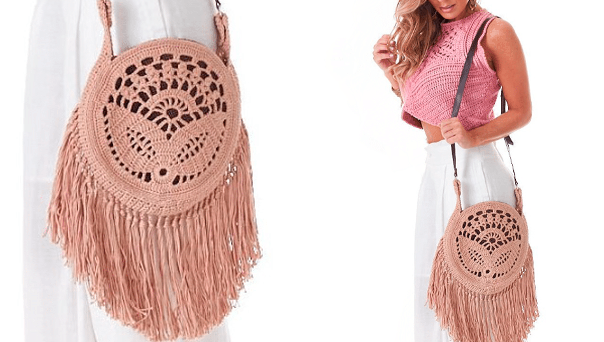 Bolsa de Crochê Franjas