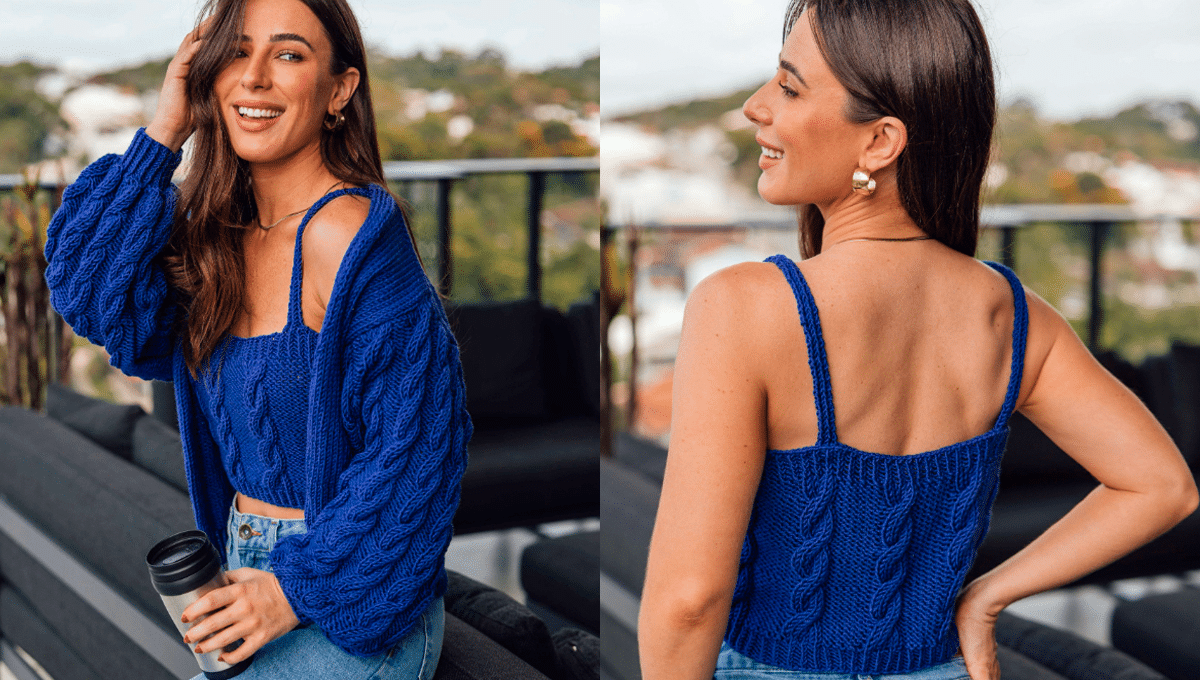 Twin Set em Tricô Ondas