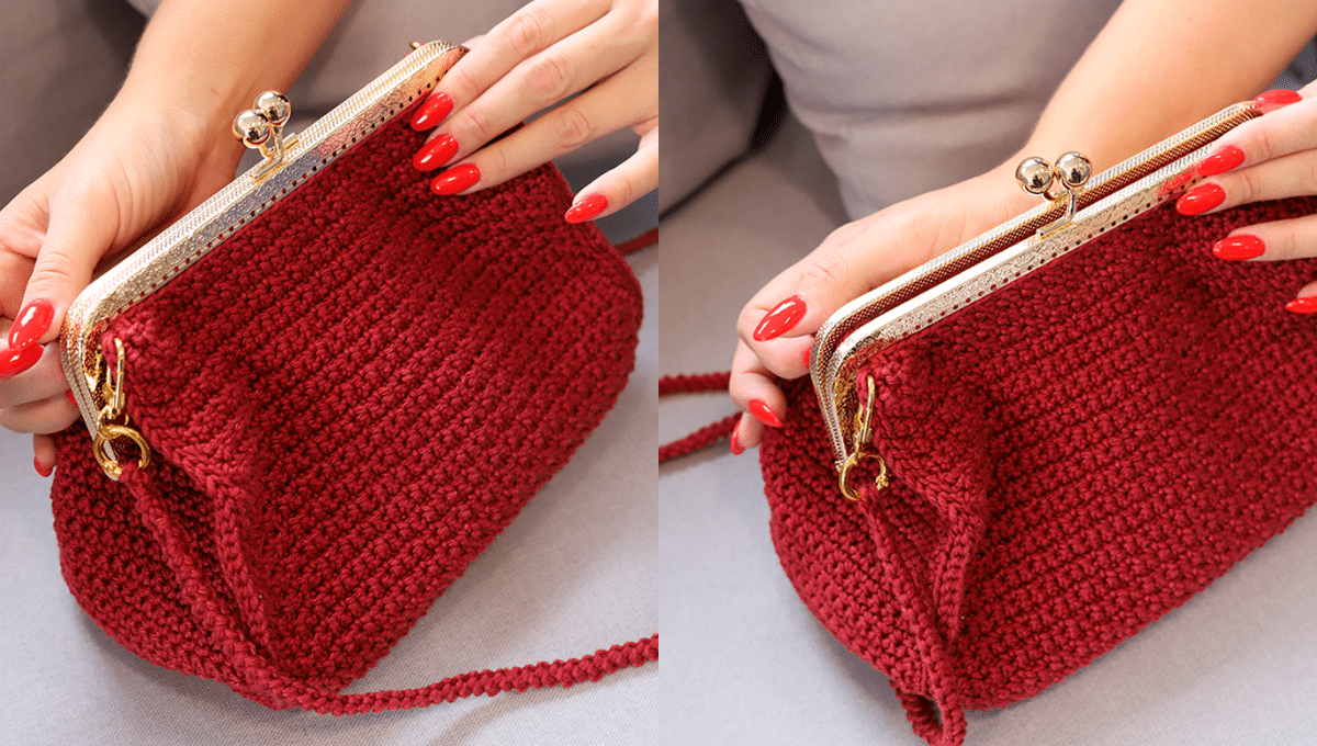 Bolsa de Crochê Marsala