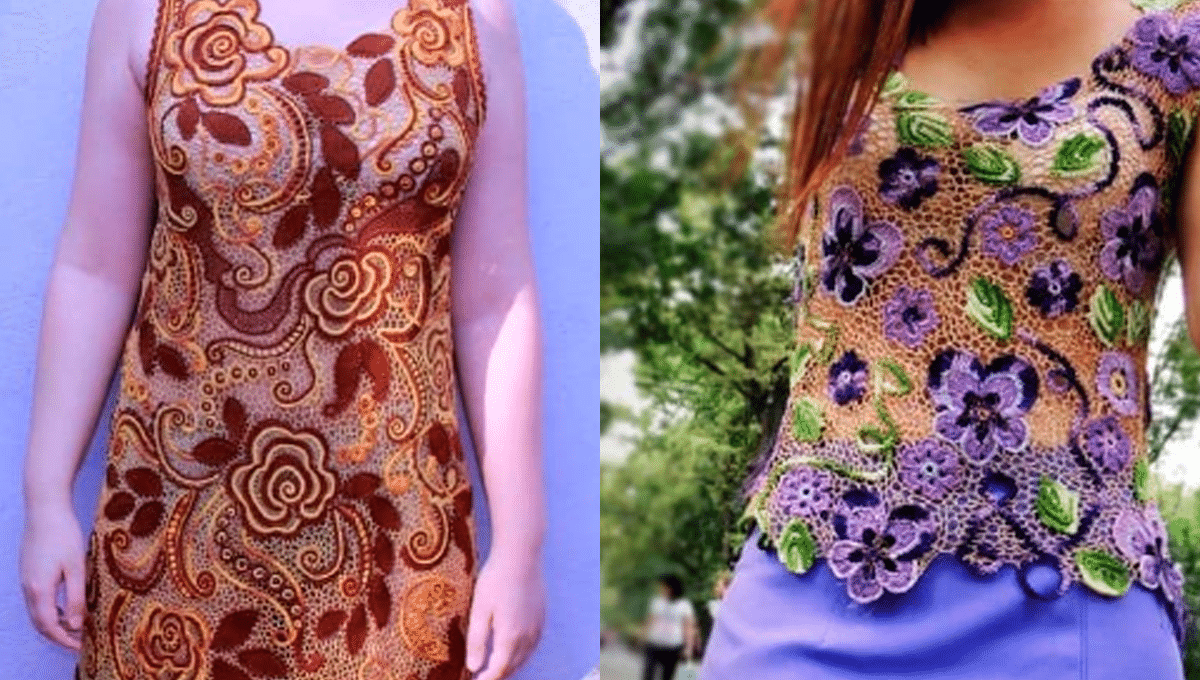 Vestidos em Crochê Irlandes
