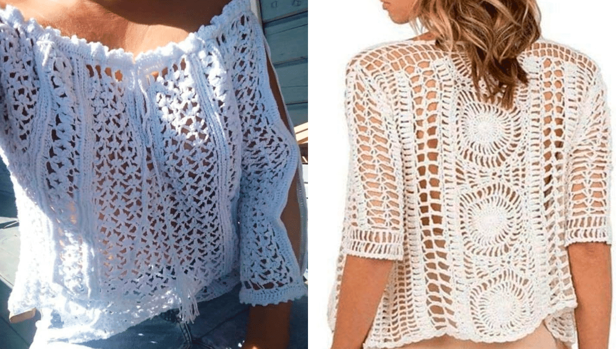 Modelos Bonitos de Blusas de Crochê