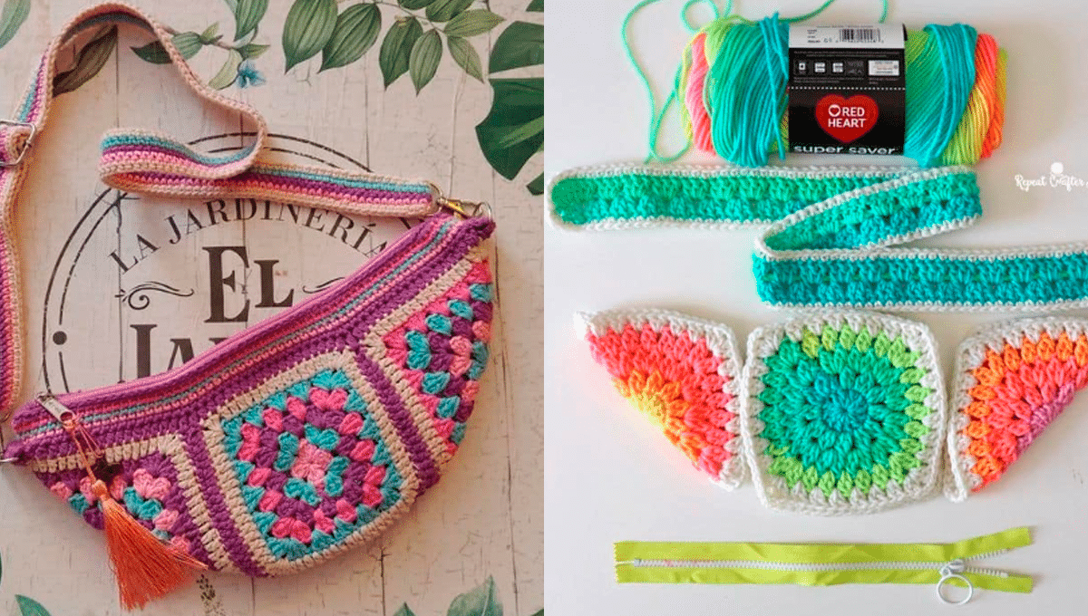 17 Pochetes de Crochê Square Passo a Passo e Gráfico