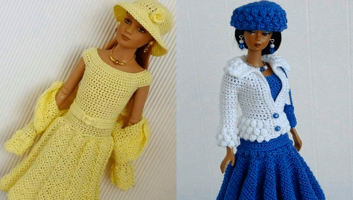 Roupinhas de Crochê para Bonecas Barbies
