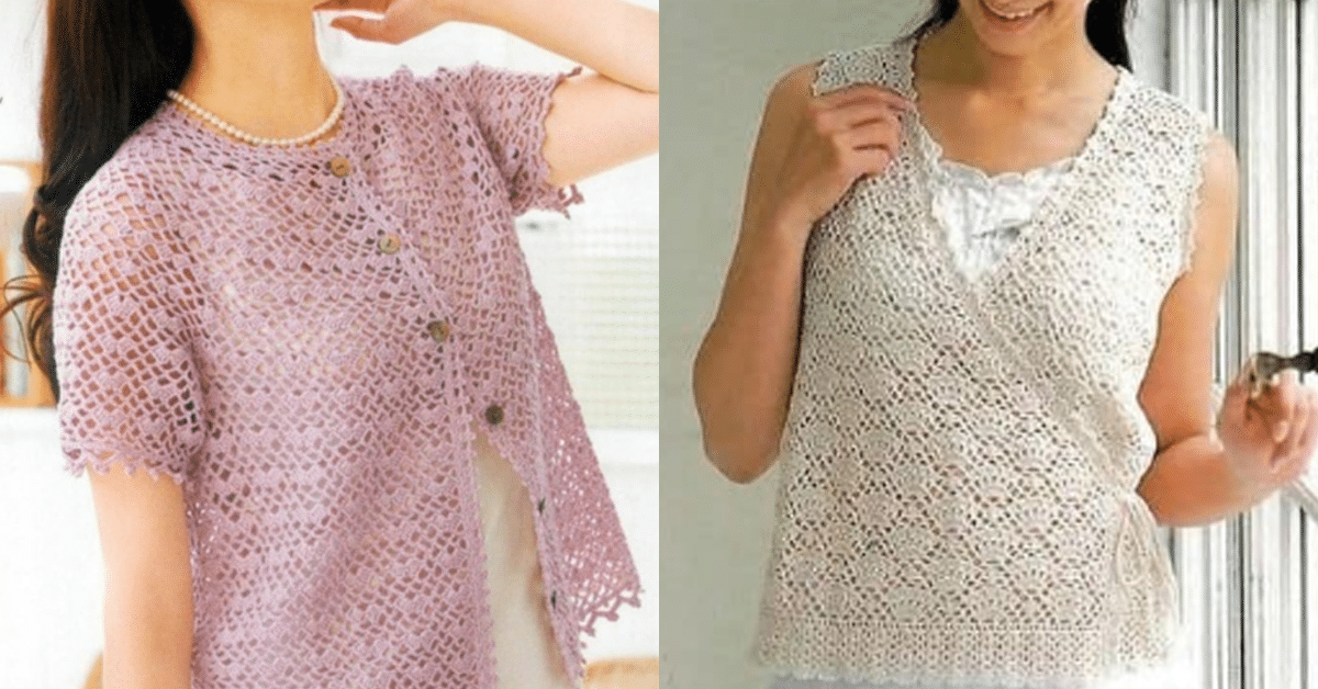 Blusas de Crochê Bem Delicadas