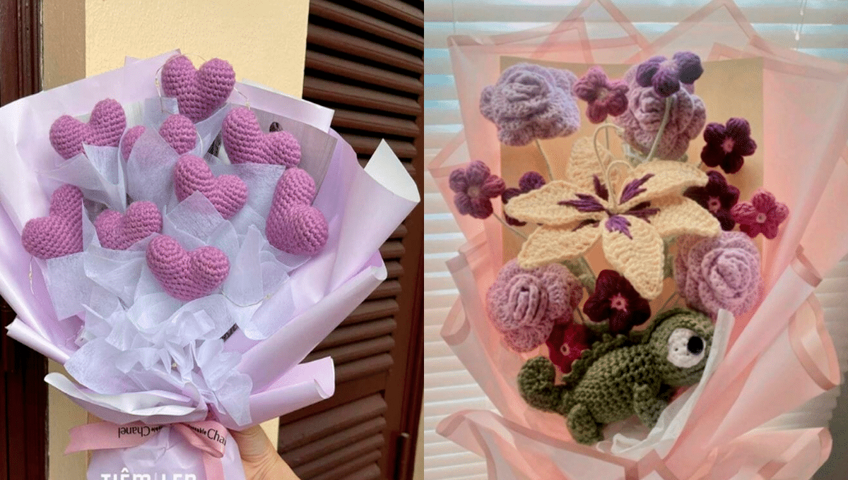 Amigurumis Buquês de Crochê