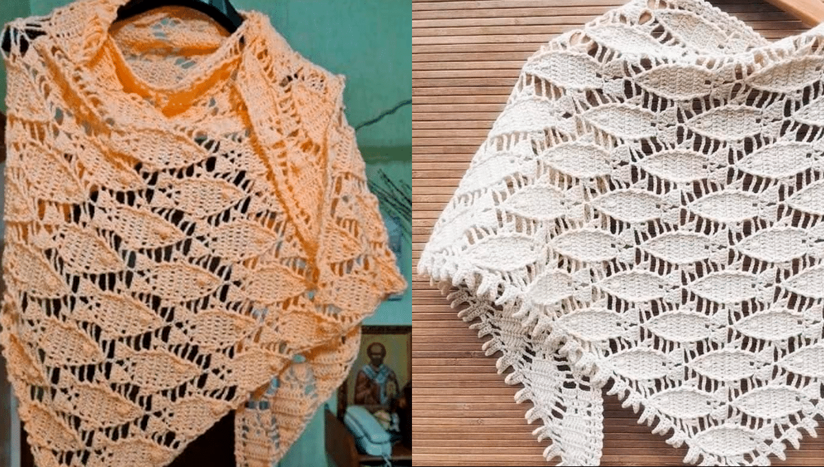 Xales de Crochê Chic para Festas e Passeios Noturno com Graficos
