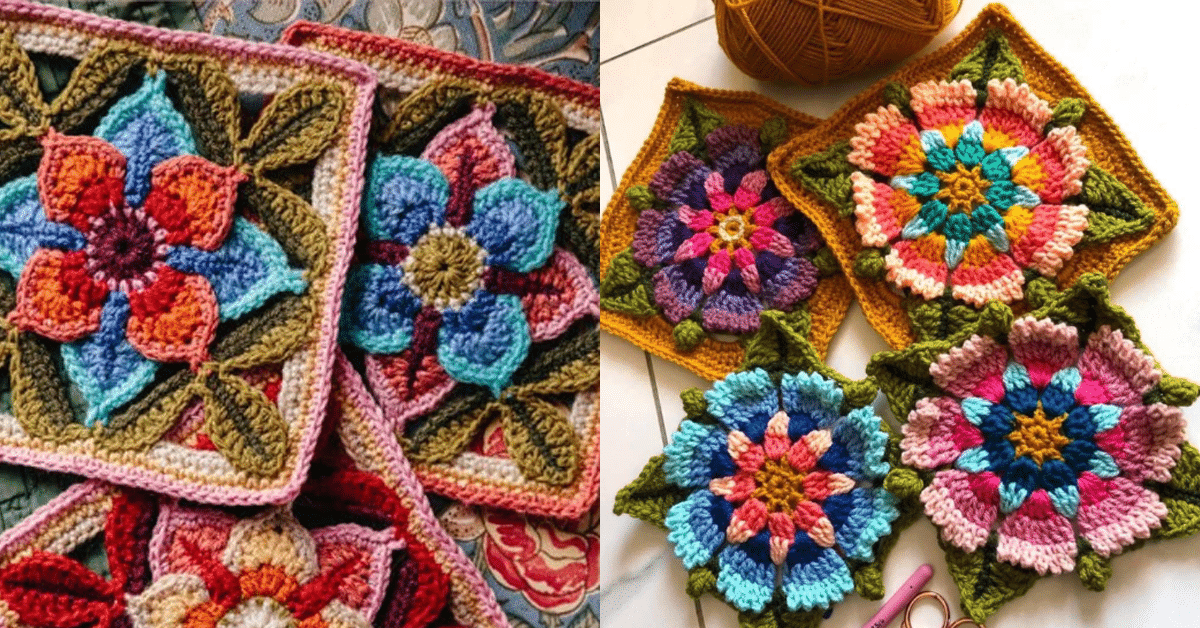 Squares de Crochê Lindissimos