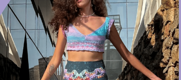 Cropped de Crochê Estilo Sereia