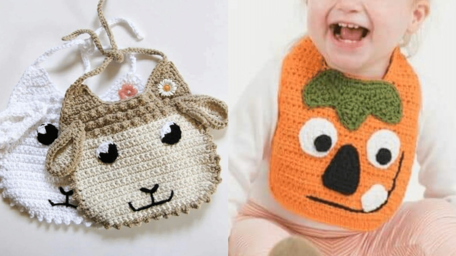 Babador Infantil de Crochê: Inspirações e Gráficos Parte 1