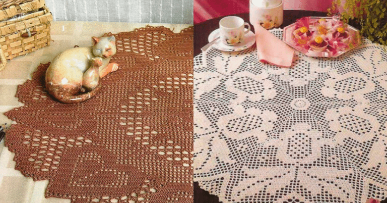 Centros de Mesa em Crochê Belíssimo Com Gráficos Grátis Pt 1