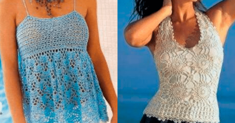 Blusas de Crochê para o Verão 2024 - 30 Modelos Simples Pt 6