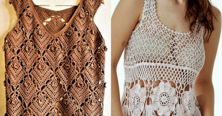 Blusas de Crochê para o Verão 2024 - 30 Modelos Simples Pt 10