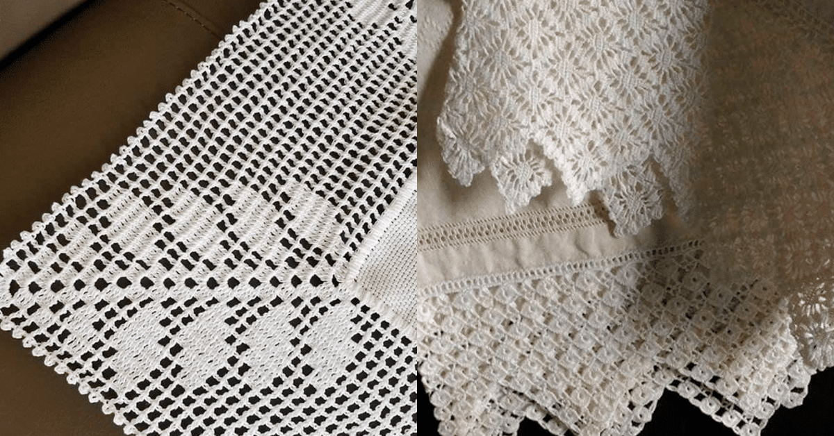 Barrados de Crochê para Panos de Prato, Toalhas e Entremeios Pt 3