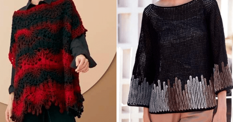 Veja 10 Blusas de Crochê Modernas com Gráficos dos Pontos