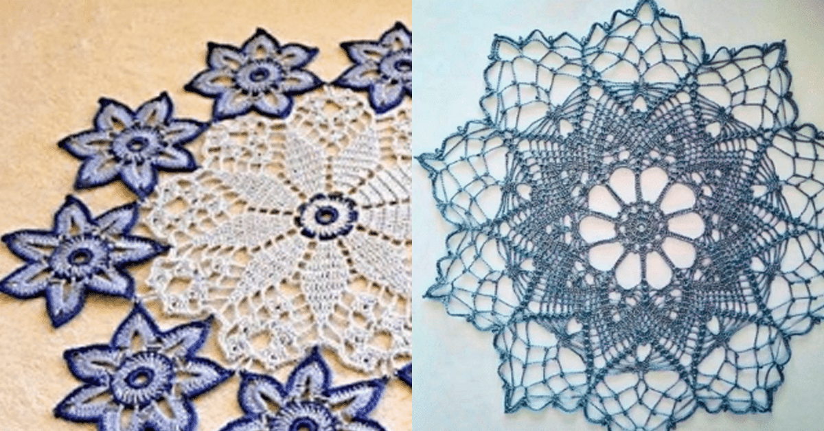 Centros de Mesa de Crochê Redondos com Gráfico: 25 Ideias Fantásticas para Copiar – 1