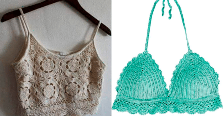 Croppeds de Crochê: Inspiraçoes Lindissimas e Graficos Pt 2