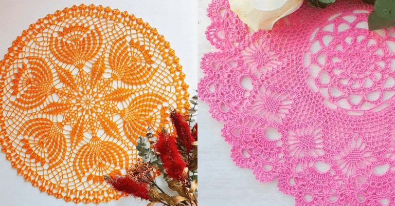 Toalhas de Mesa em Crochê Magnificas com Graficos para Baixar Pt 1