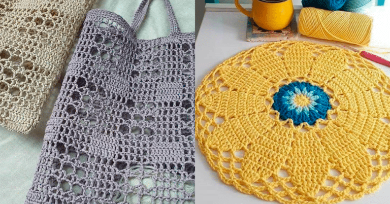 Bolsa de Crochê Fácil e Rápida: 27 Modelos com Grafico Pt 1