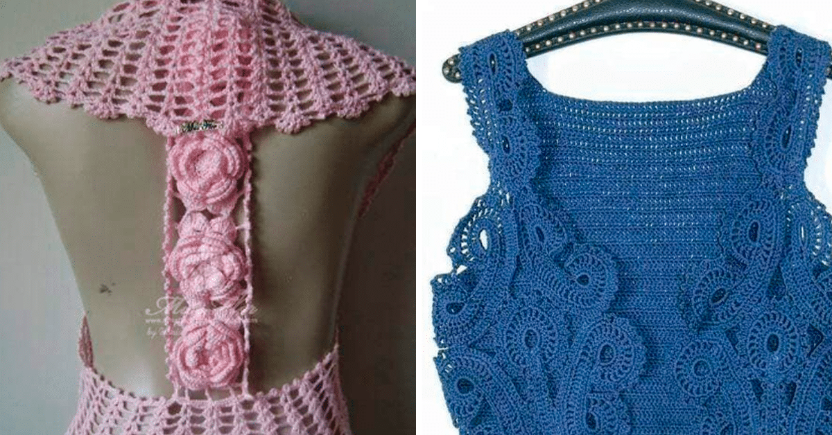 Coletes em Croche