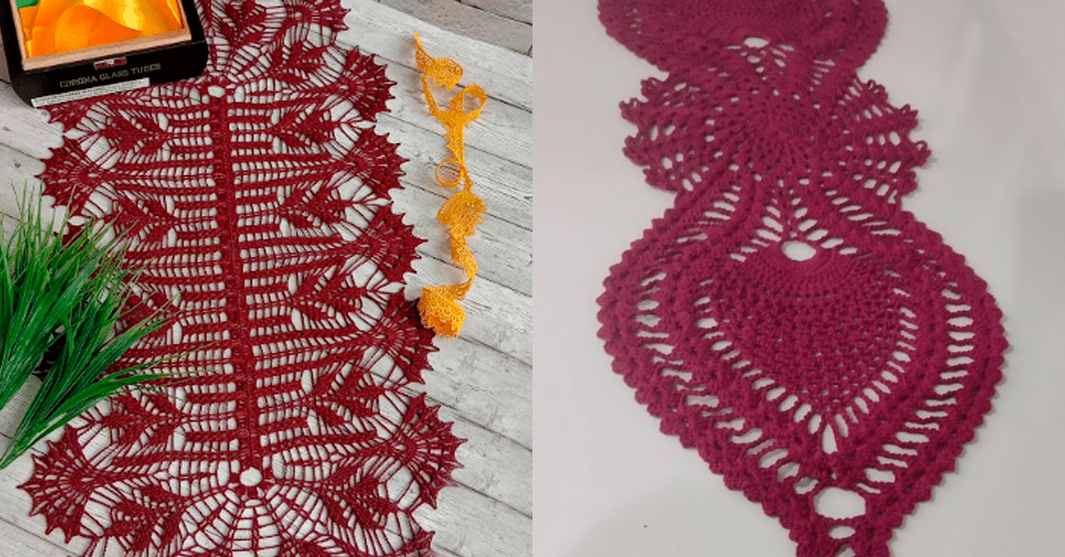 Trilhos de Mesa em Crochê para Uma Mesa Elegante Pt 1