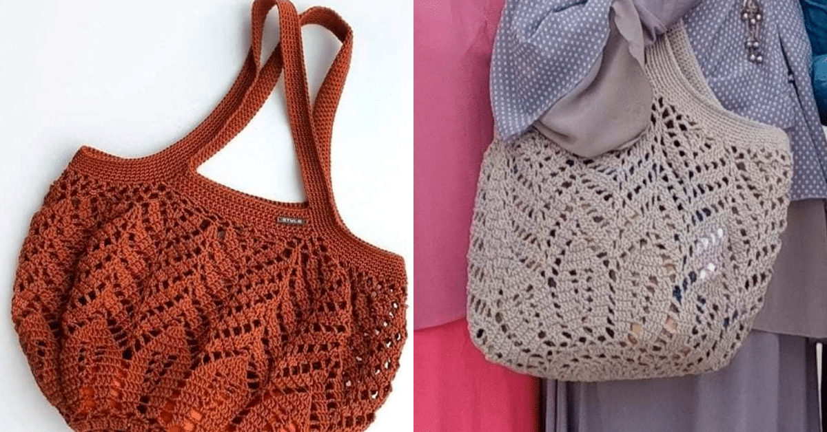 Bolsas de Crochê com Fio Náutico