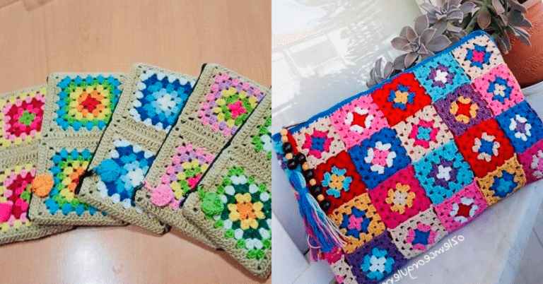 Diy - Faça Fácil com Quadradinhos de Crochê - Granny Squares Pt 2