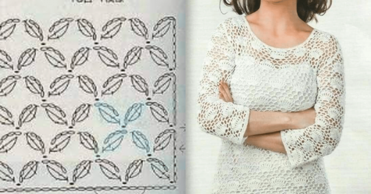 Diy : 24 Pontos de Crochê com Gráficos para Blusas Pt 2