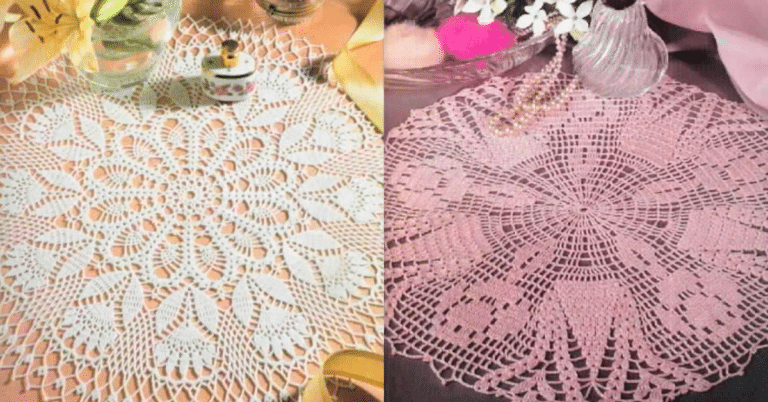 Centros de Mesa em Crochê com Gráficos : Faça Sucesso na Sua Decor Pt 3