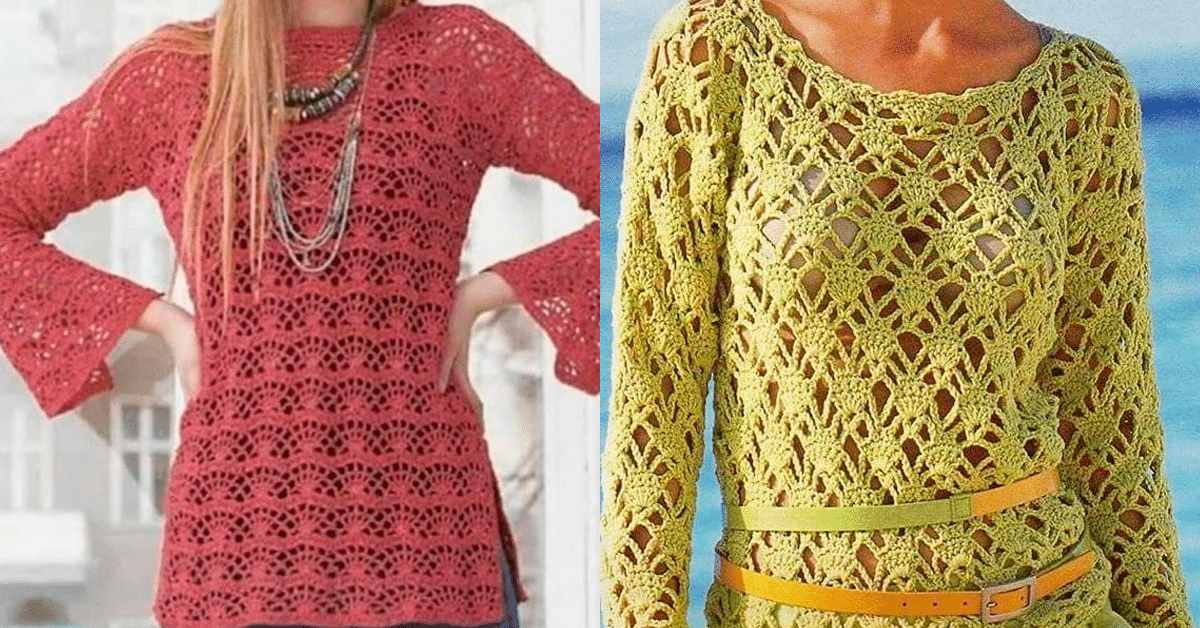 Pontos Fantasia para Blusas de Crochê