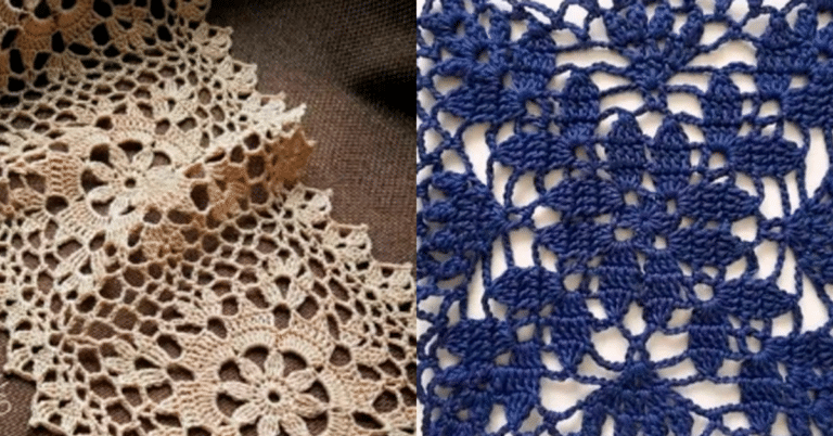 Artesanato em Crochê: Toalhas de Mesa com Lindos Squares