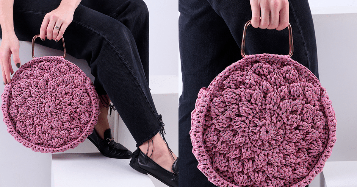 Bolsa em Crochê Brilho