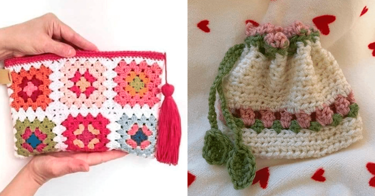 Faça Fácil: 25 Bolsinhas de Crochê Simples com Squares de Quadradinhos 