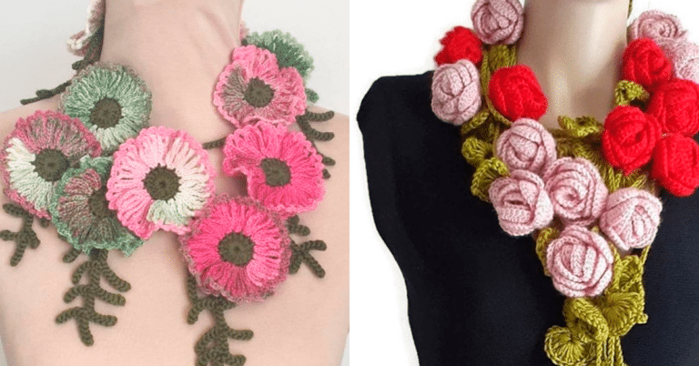 Colares de Crochê com Flores: Crie o Seu e Arrase no Visual!