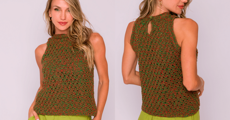 Faça Essa Linda Blusa de Crochê Natalina para Vender
