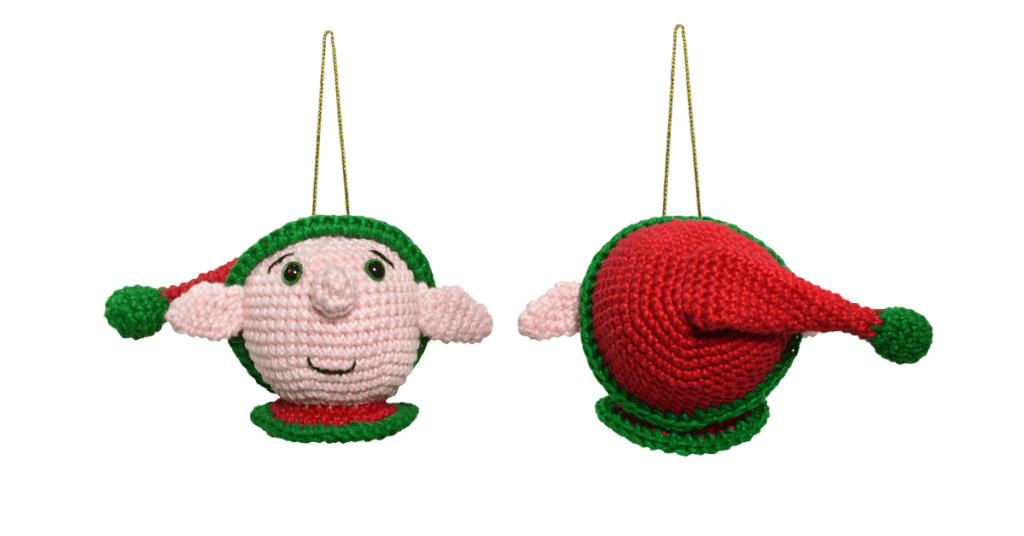 Enfeite Amigurumi Duende de crochê