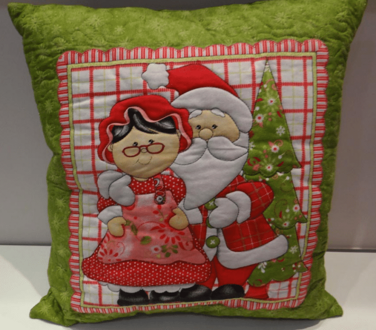 Almofada Patchwork Papai Noel