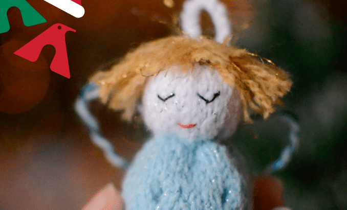 Anjinho de tricô: Decoração perfeita para o Natal