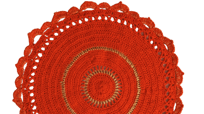 Sousplat de crochê Vermelho Natalino: A tendência do momento