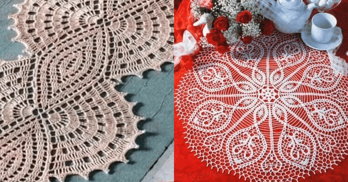 Os Mais Lindos Centros de Mesa de Crochê com Gráficos