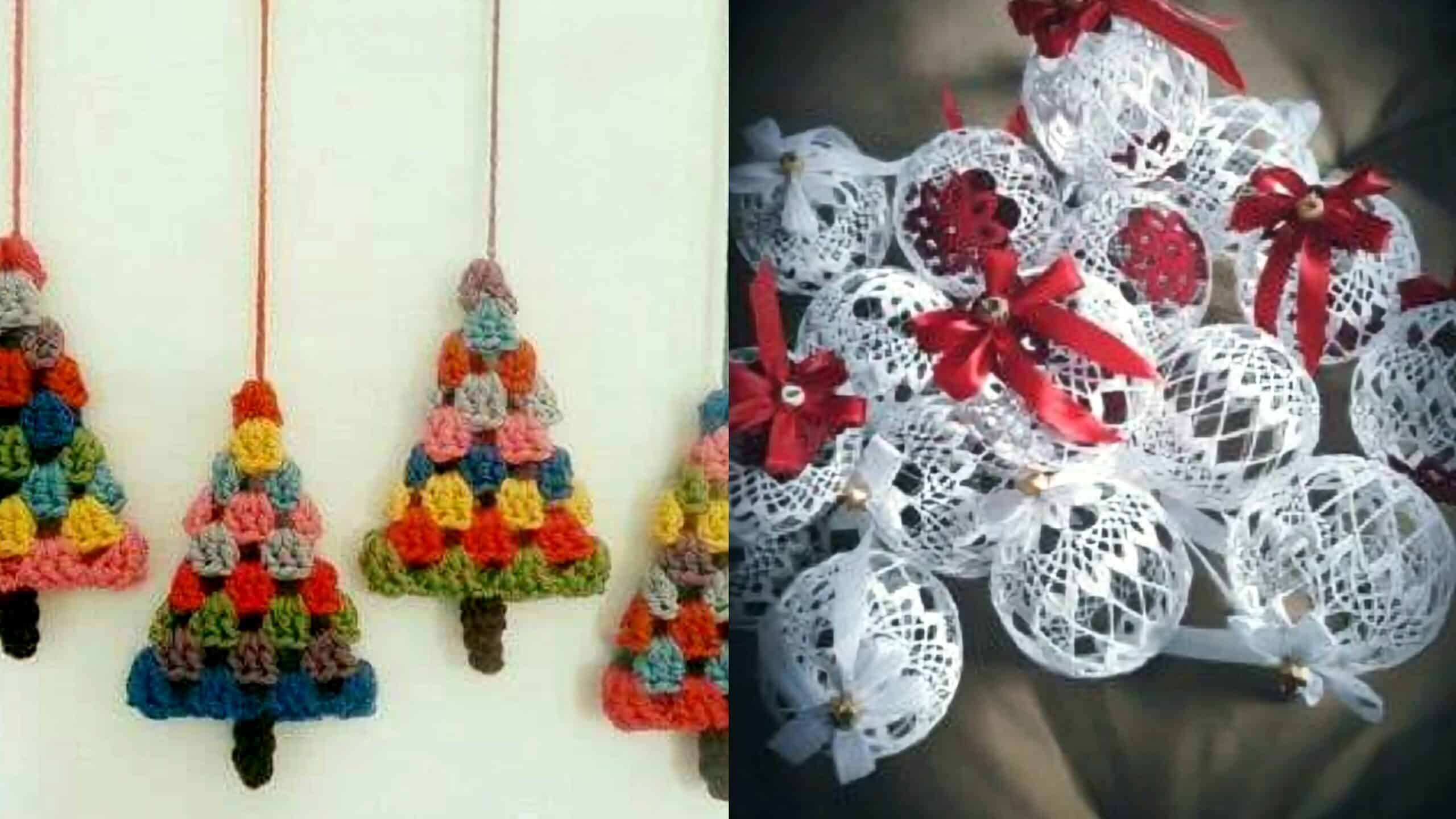 Enfeites de Natal em Crochê para uma Decoração Única