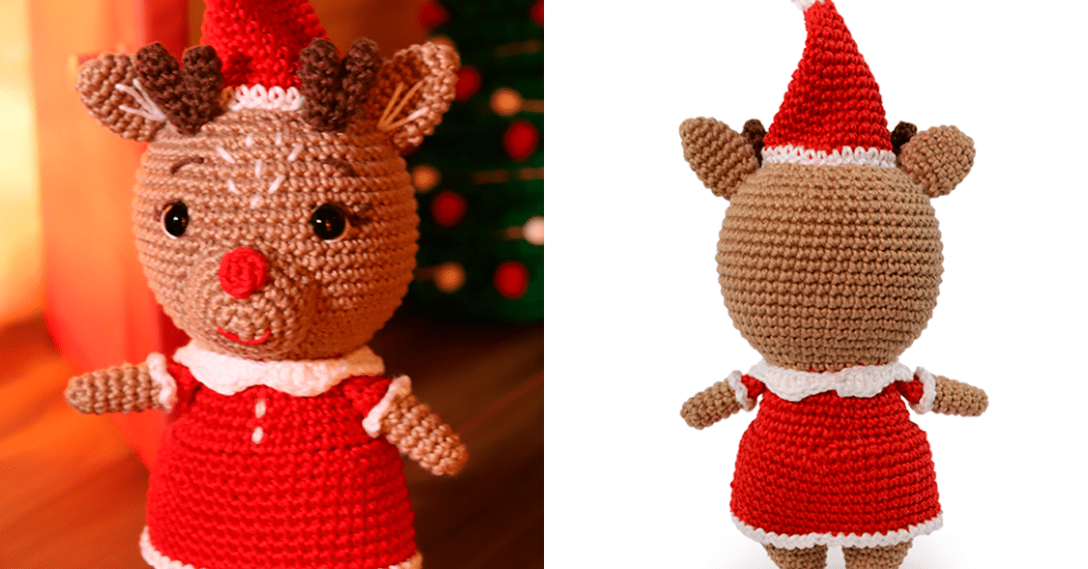Amigurumi de Natal Rena Baby: Belíssimo Enfeite e Brinquedo