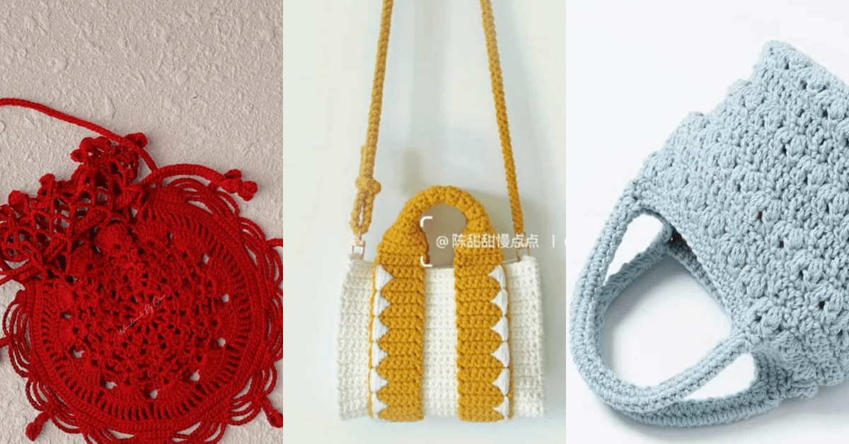 Bolsinhas de Crochê com Design Exclusivo: Pontos Detalhados